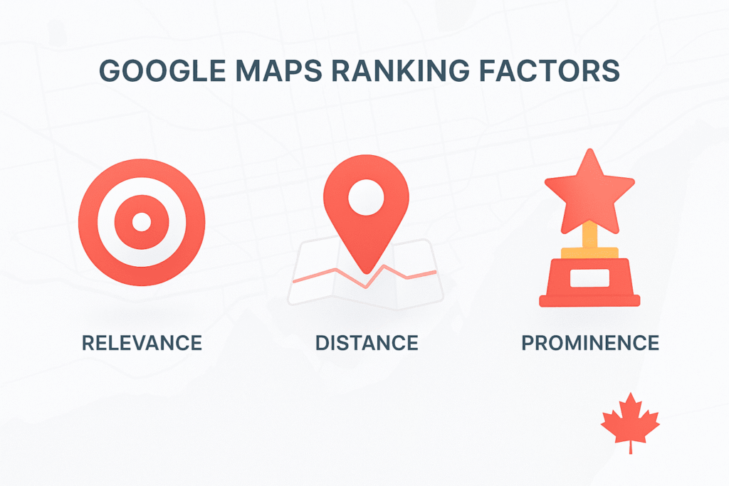 Google map ranking in Canada